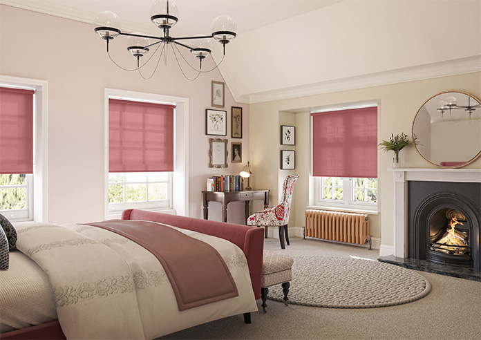 Trapani, Burgundy - Twist&Fit Roller Blind - Image 7
